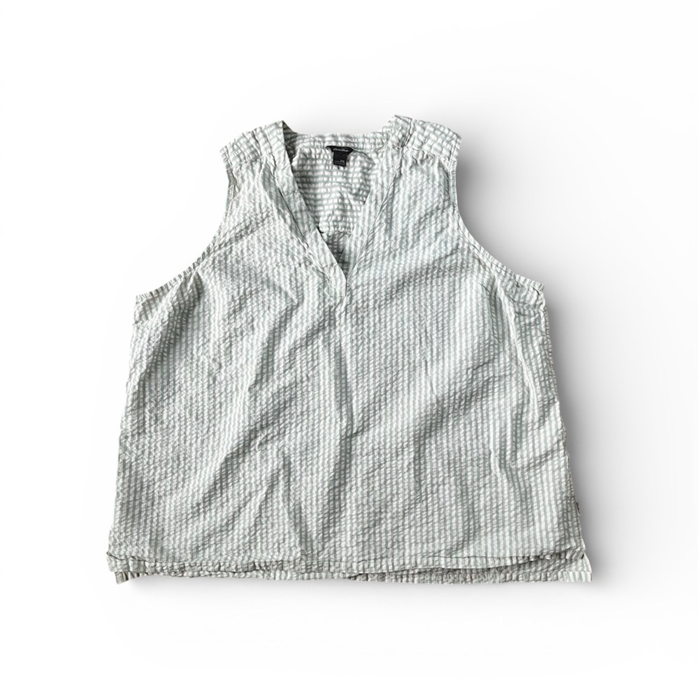 Eddie Bauer Womens striped Tank Top - Gray